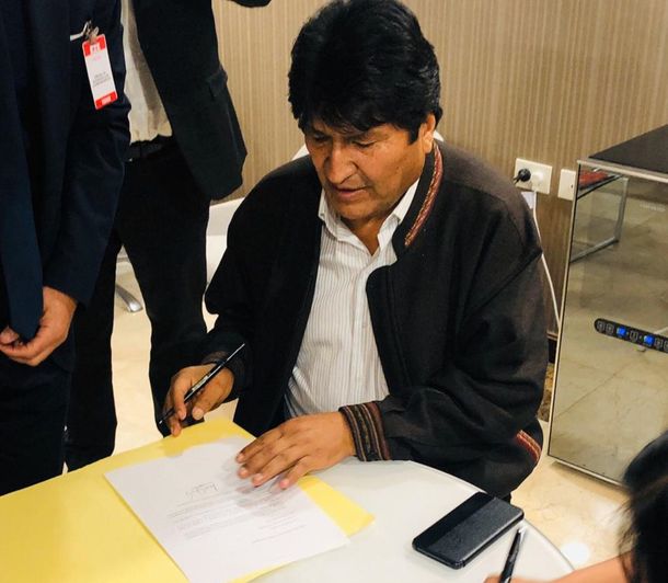 Evo Morales ya está en la Argentina