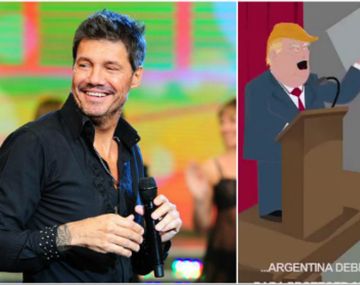 Tinelli publicó un video animado con Donald Trump