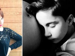 La tierna foto de Celeste Cid con su hijo mayor