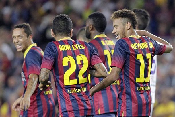 Sin Messi, el Barça derrotó al Valladolid y es el único líder