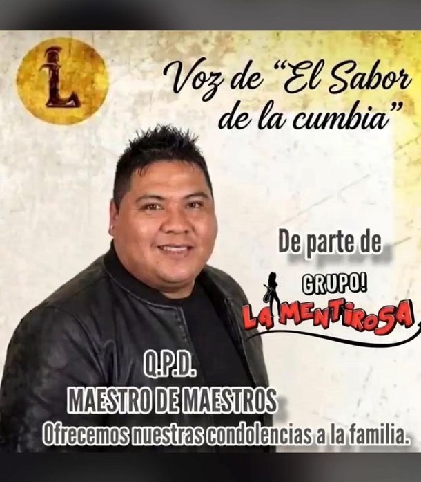 Varios grupos de cumbia expresaron sus condolencias Varios grupos de cumbia expresaron sus condolencias