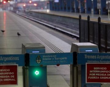 Atención usuarios: mañana hay paro total de trenes