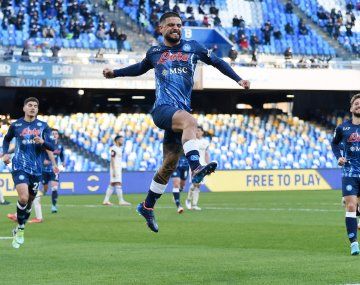 Lorenzo Insigne igualó un récord de Diego Maradona en Napoli