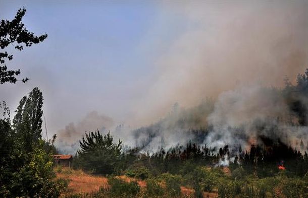 Incendio en Chile