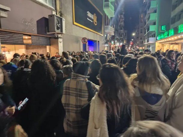 La asamblea se realizó frente al espacio de Ni Una Menos en el barrio porteño de Montserrat