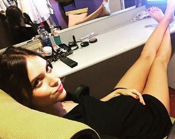 Zaira mostró su pancita de cuatro meses