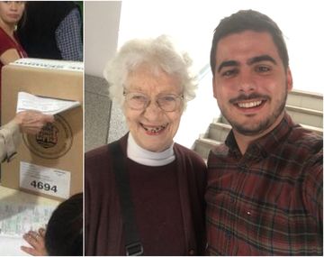 Dos mujeres de más de 100 años fueron a votar en Córdoba y sus imágenes se viralizaron
