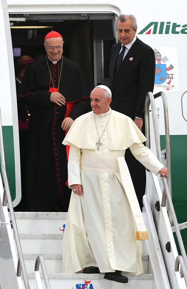 Así llegó el papa Franciso a Río de Janeiro