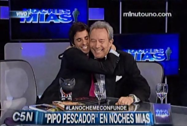 Robertito Funes Ugarte y Pipo Pescador hicieron las paces en Noches Mías