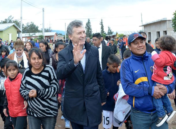 El presidente Macri durante una visita en 2016 a Jujuy.