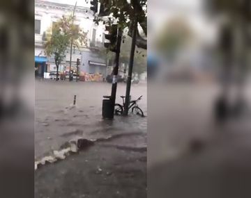 Así fue el temporal de este viernes por la tarde en La Plata