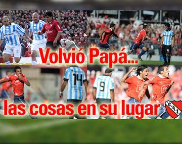 Volvió el Rojo y sus hinchas lo disfrutaron con afiches