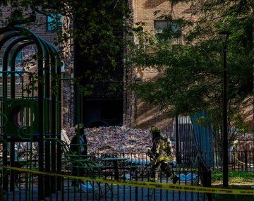 Se derrumbó parte de un edificio en Nueva York tras una explosión