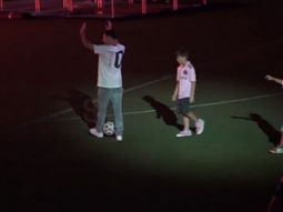 Furor: el caño que Thiago le metió a Messi en plena presentación