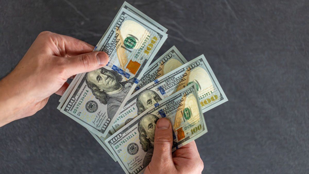 La cotización del dólar oficial y el dólar blue.