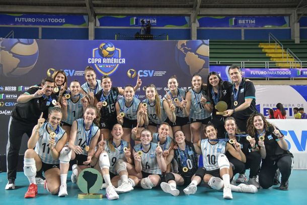 Histórico: Las Panteras, campeonas de la Copa América de Vóley Femenino tras vencer a Brasil
