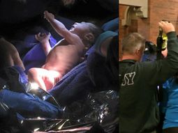 encuentran a un bebe recien nacido en la cuna del pesebre de una iglesia encuentran a un bebe recien nacido en la cuna del pesebre de una iglesia