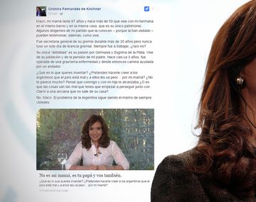La carta de Cristina Kirchner a Macri