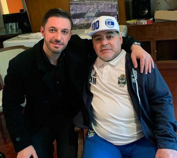 Matías Morla y Diego Maradona