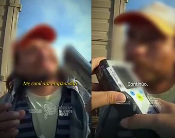 La insólita situación quedó registrada en un video