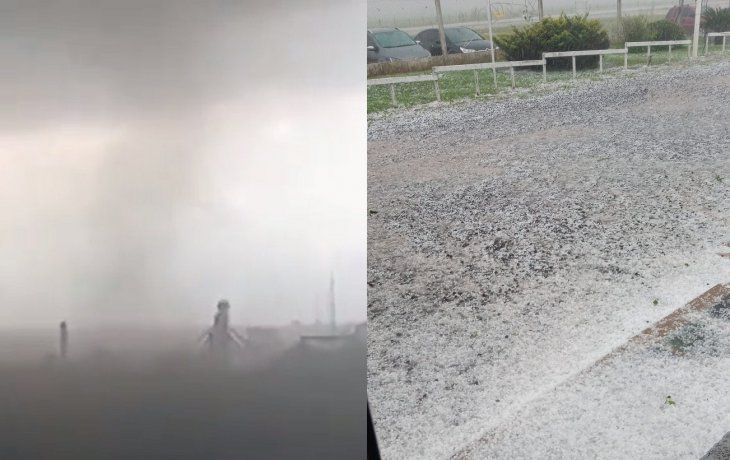 Temporal de lluvia, granizo y hasta un tornado en Santa Fe