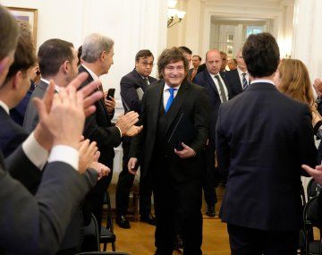 Javier Milei cerró su gira en Estados Unidos con un acto contra el antisemitismo