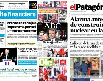 Mirá las tapas de los diarios