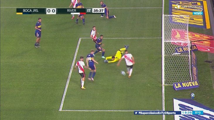 VIDEO: El insólito gol que se perdió River ante Boca