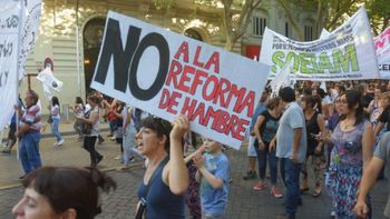 Protestas contra la reforma laboral en diciembre de 2017. Protestas contra la reforma laboral en diciembre de 2017.