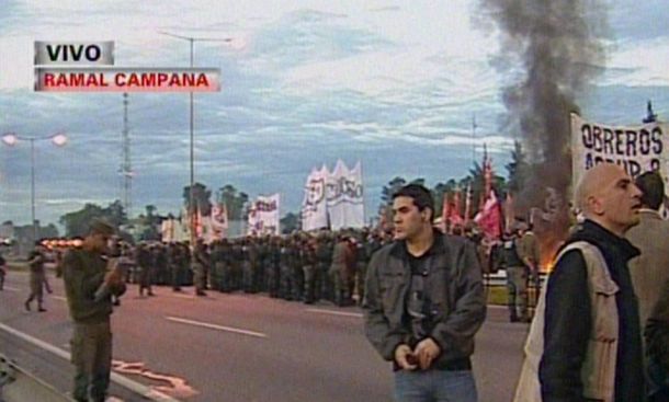 Tensión: manifestantes lograron cortar la Panamericana en un segundo intento