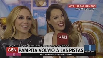 pampita y marta sanchez se cruzaron por el vestuario pampita y marta sanchez se cruzaron por el vestuario