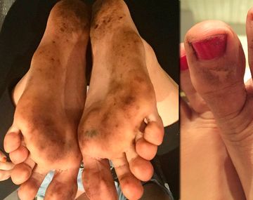 ¿De qué famosa estrella son estos pies sucios?