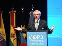 Alberto Fernández sostuvo que la crisis climática condiciona el desarrollo de muchas naciones