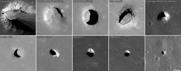 Encuentran madrigueras en la Luna que podrían ser usadas por astronautas