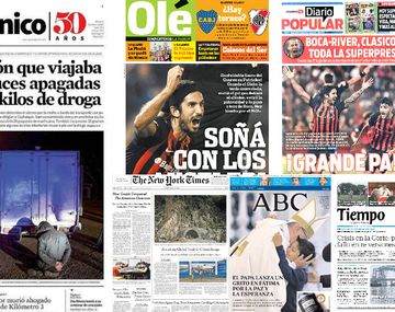 Mirá las tapas de los diarios