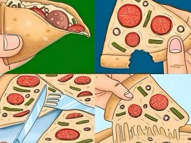 Test visual: cuál es tu edad mental según cómo comés la pizza