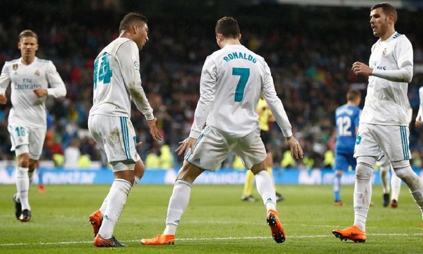 Gol de Cristiano Ronaldo para Real Madrid - Crédito:&nbsp;@realmadrid