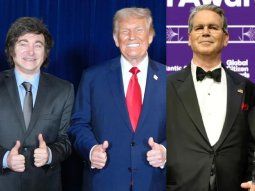 Milei junto a Donald Trump | Milei con Scott Bessent