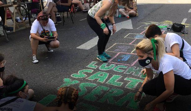 Aborto: la vigilia comenzó desde temprano. Foto: Laura Guarinoni