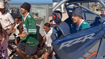 video: furor total por la presencia de leandro paredes en una playa de la costa video: furor total por la presencia de leandro paredes en una playa de la costa