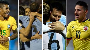 brasil, uruguay, argentina y colombia: los cuatro clasificados de sudamerica brasil, uruguay, argentina y colombia: los cuatro clasificados de sudamerica