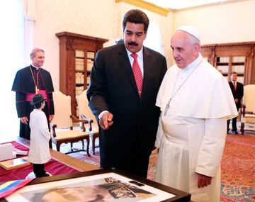 Maduro le agradeció al Papa todo lo que está haciendo