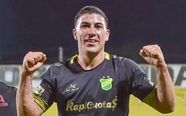 Juan Maritello, delantero de Defensa y Justicia. Juan Maritello, delantero de Defensa y Justicia.