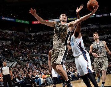 Ginóbili completó una buena tarea en el triunfo de los San Antonio Spurs