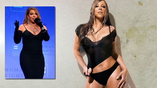 Mariah Carey también abusó del Photoshop para cambiar su figura