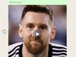 El video de Lionel Messi cantando Feliz Navidad que circula por WhatsApp