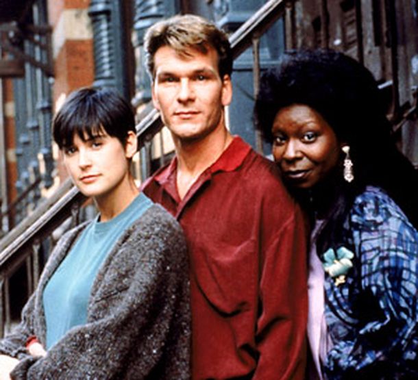 Demi Moore, Patrick Swayze, Whoopi Goldberg Demi Moore, Patrick Swayze, Whoopi Goldberg