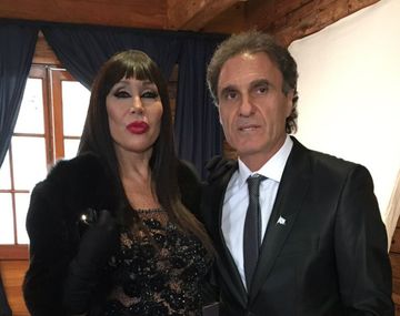 El encuentro de Moria Casán y Oscar Ruggeri