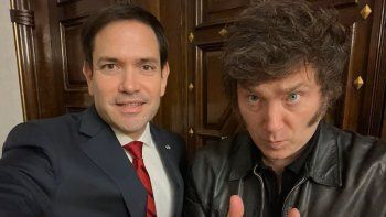 Marco Rubio y Javier Milei. Marco Rubio y Javier Milei.