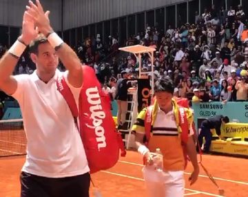 El regreso más esperado: Del Potro volvió a jugar con un triunfo en dobles en Madrid